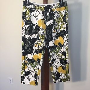 Magaschoni Collection Flora Print Capri Pants